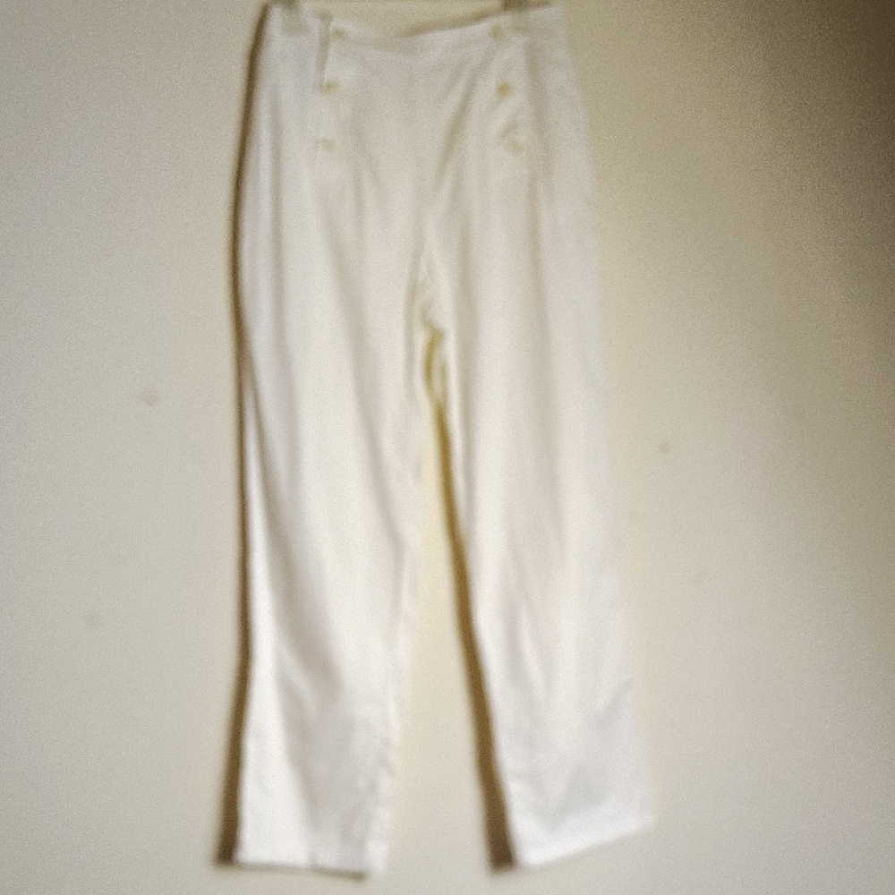 Elegant White High-Waisted Pants